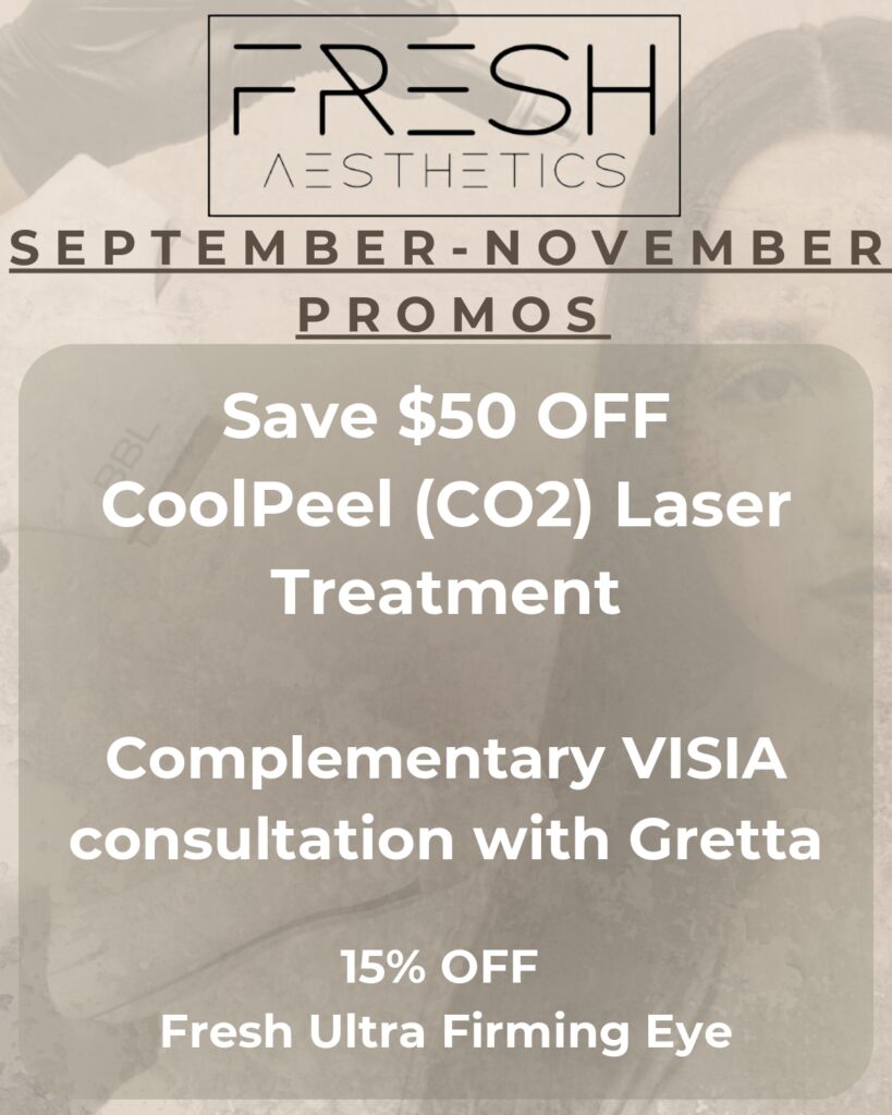 September-November Promotions. Please give us a call to learn more.